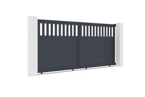 Sliding gate kit 3,7m SANTIS H.160cm grey aluminium 3