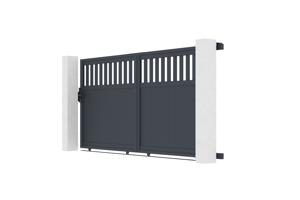 Sliding gate kit 3,7m SANTIS H.160cm grey aluminium 4