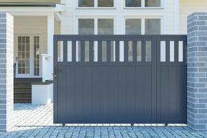 Sliding gate kit 3,7m SANTIS H.160cm grey aluminium 2