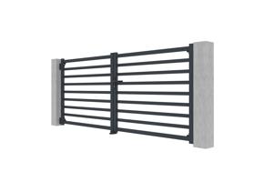Swing gate 3,5m ANTELAO H.140cm grey aluminium 5