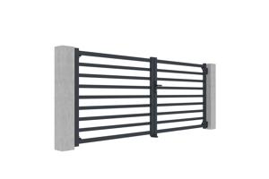Swing gate 3,5m ANTELAO H.140cm grey aluminium 4