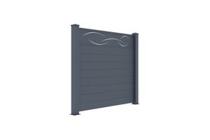 Conjunto de 2 Vedações Aluminium Semiabertas 1,9m LIFE Alt. 170cm Cinzento 3