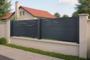 5er-Set Vorgartenzaun 1,9m LIFE H.90cm aluminium grau thumbnail 6