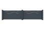 5er-Set Vorgartenzaun 1,9m LIFE H.90cm aluminium grau thumbnail 7