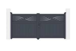 Alumīnija veramie vārti 3m HALTI 300B140 main image