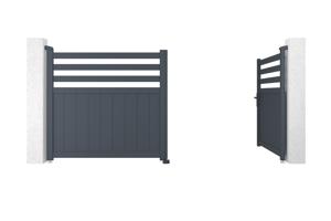 Aluminium draaipoort 3m NEVIS 300B140 Grijs 5