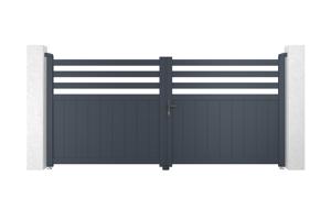Aluminium draaipoort 3m NEVIS 300B140 Grijs 2