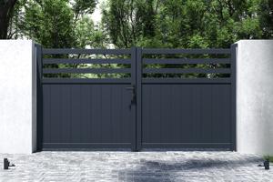 Aluminium draaipoort 3m NEVIS 300B160 Grijs 5