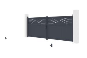 Aluminijska krilna kapija 4m HALTI 400B140 8