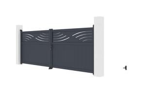 Aluminijska krilna kapija 4m HALTI 400B140 3