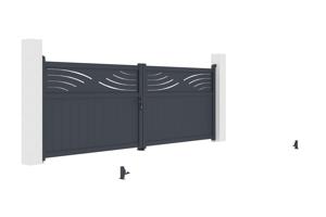 Aluminijska krilna kapija 4m HALTI 400B140 6
