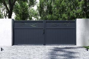 Portail battant 4m HALTI H.160cm gris 5