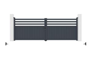 Portail battant 4m NEVIS H.140cm gris 6