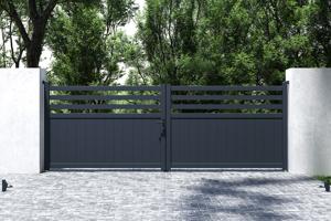 Portail battant 4m NEVIS H.140cm gris 5