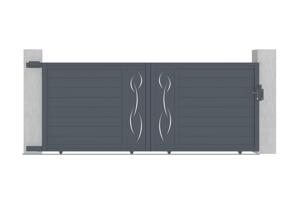 Puerta corredera exterior​ 3,5m LIFE Alt.140cm aluminio gris 3