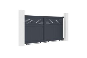 Sliding gate kit 3m HALTI H.140cm grey aluminium 2