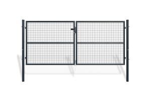 3m OLGA H.130cm Pilkos spalvos tinkliniai varstomi vartai main image