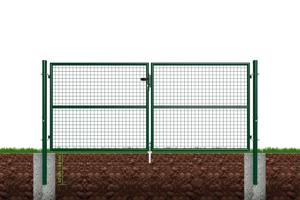 Mesh gate 3m OLGA H.130cm green 6
