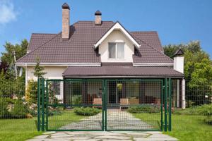 Mesh gate 3m OLGA H.130cm green 4