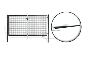 Mesh gate 3m OLGA H.150cm grey 6