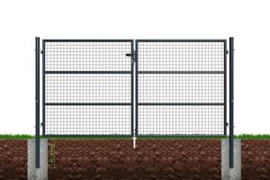 Mesh gate 3m OLGA H.150cm grey 12