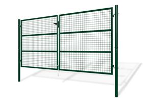Draaipoorten met gaasvulling 3m OLGA 300B150 Mosgroen 2