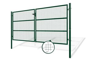 Draaipoorten met gaasvulling 3m OLGA 300B150 Mosgroen 5