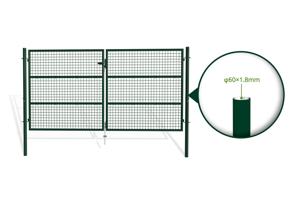 Draaipoorten met gaasvulling 3m OLGA 300B150 Mosgroen 7