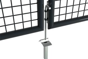 Portail grillagé OLGA 300x200cm gris 11