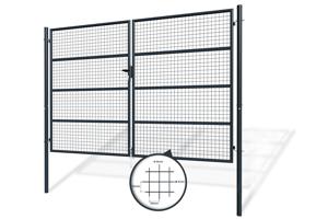 Portail grillagé OLGA 300x200cm gris 5