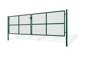 4m OLGA V.130cm Zelená síťová křídlová brána 2