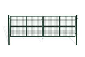 Cancello a battente in rete metallica 4m OLGA 400B130 Verde main image