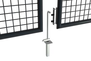Portail grillagé OLGA 400x150cm gris 10
