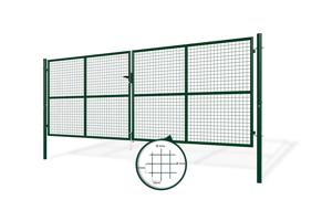 4m OLGA V.150cm Zelená síťová křídlová brána 5