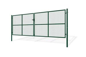 4m OLGA V.150cm Zelená síťová křídlová brána 2