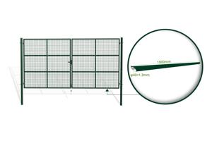 Portão de abrir em rede 4m OLGA 400B200 Verde 6