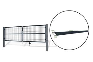 3m RAZO V.100cm Šedá síťová křídlová brána 8