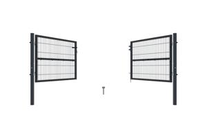 Portail grillage rigide RAZO 300x100cm gris 9