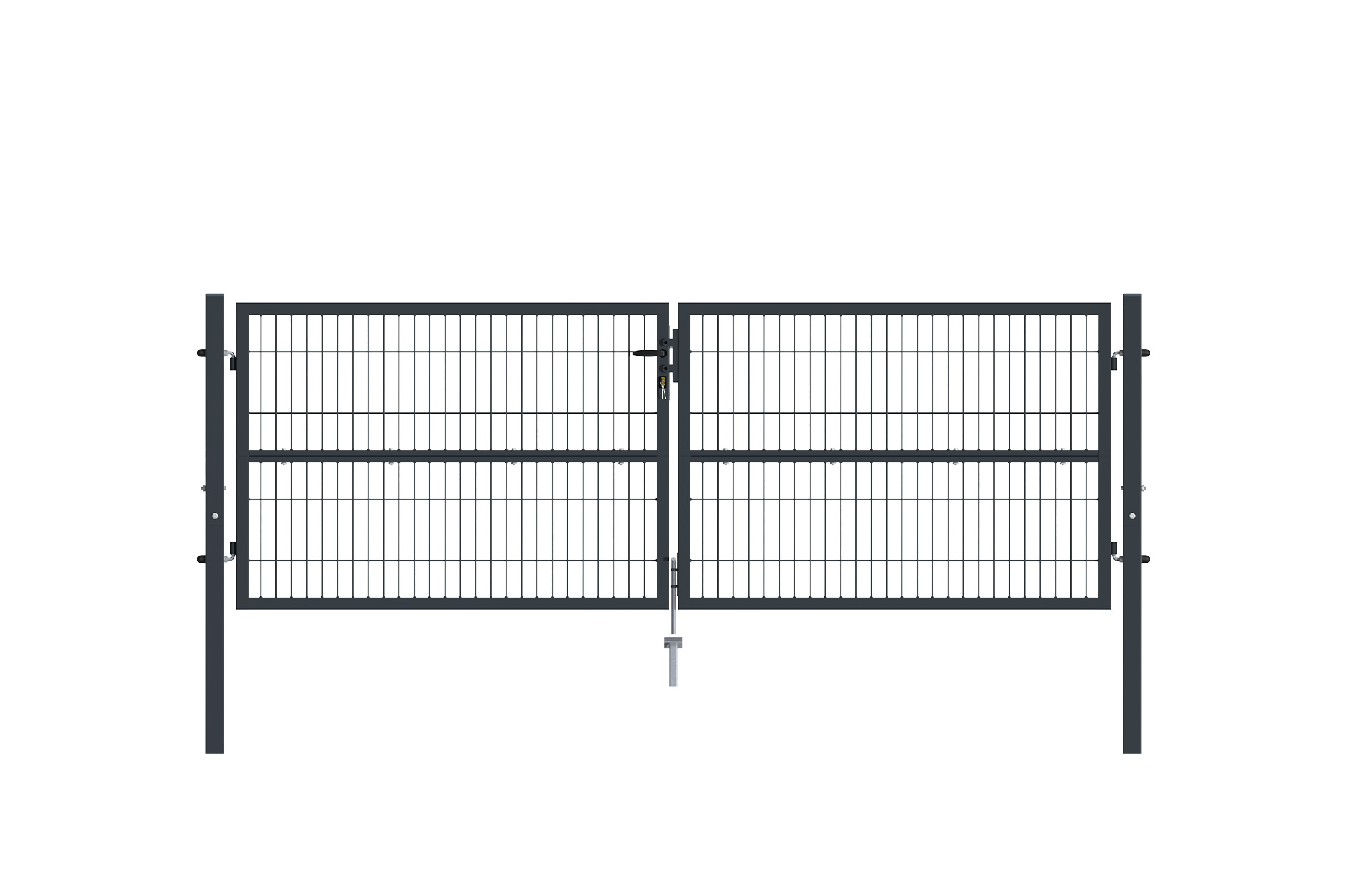 Portail grillage rigide RAZO 300x100cm gris main_image