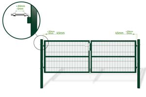 Mesh gate 3m RAZO H.100cm green 9