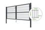 3m RAZO gaaspoort H.120cm + 1m RAZO poort H.120cm Grijs thumbnail 4