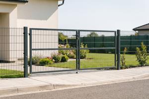 3m RAZO gaaspoort H.120cm + 1m RAZO poort H.120cm Grijs 8