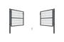 3m RAZO gaaspoort H.120cm + 1m RAZO poort H.120cm Grijs thumbnail 9