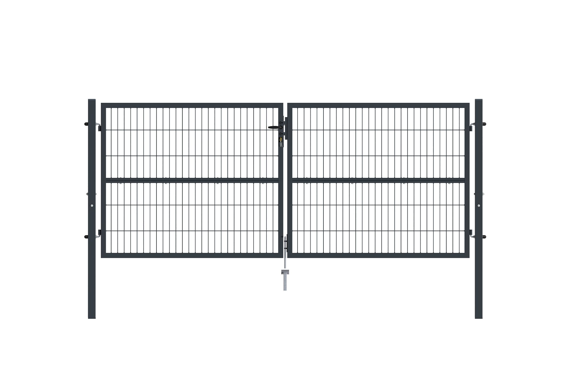 Doppelflügeliges Zauntor 3m RAZO H.120cm grau main_image