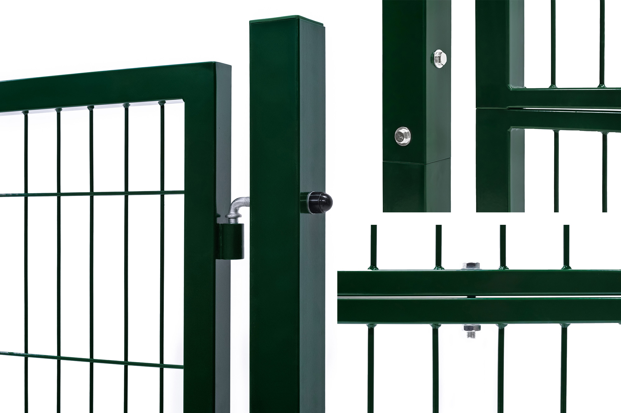 Portail grillage rigide RAZO 300x120cm vert 6
