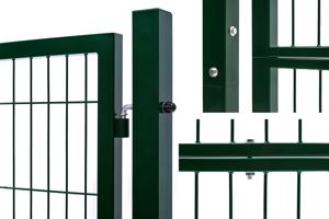 Portail grillage rigide RAZO 300x120cm vert 6