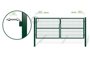 3m RAZO H.120cm Grön mesh slaggrind 9