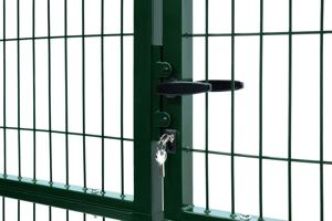 Portail grillage rigide RAZO 300x120cm vert 5