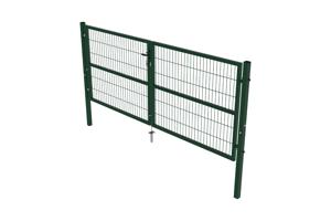 Portail grillage rigide RAZO 300x120cm vert 10