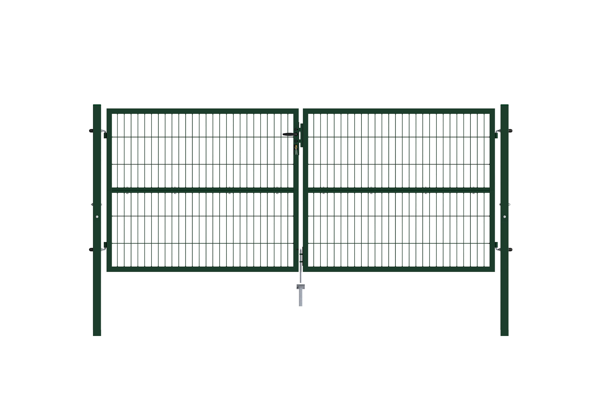 Portail grillage rigide RAZO 300x120cm vert main_image